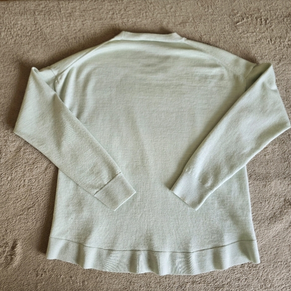 J. Crew light green merino wool cotton blend lightweight sweater size small - Picture 9 of 14
